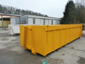 Abroller mit Schiebedeckel und dichter Türe