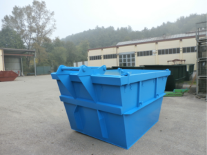 Absetzmulde mit zusätzlicher Aufnahmevorrichtung für Bagger